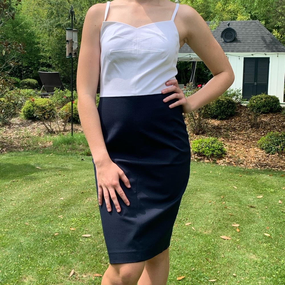 NWT Banana Republic Sexy Colorblock Pencil Dress 4 Tall